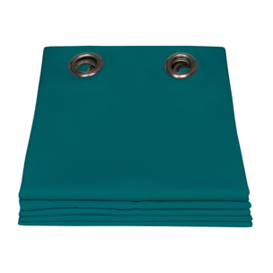 Rideau Phonique Occultant et Thermique 'MOONDREAM' - Bleu Pétrole