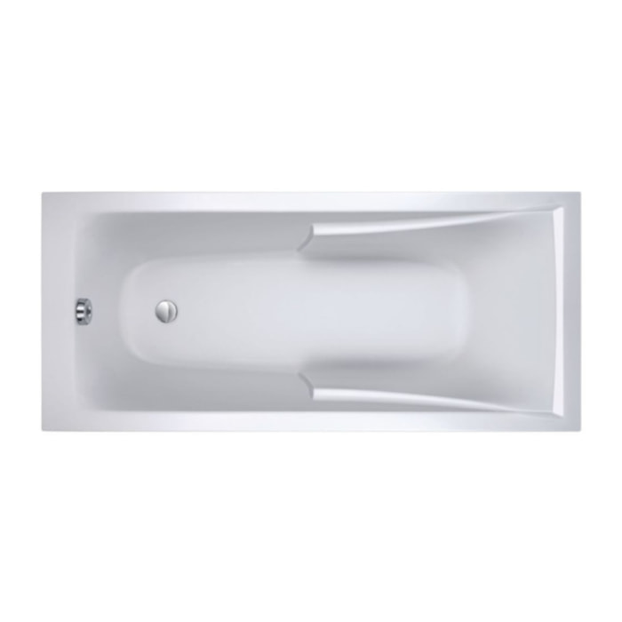 Baignoire droite 170 X 70 Corvette confort acrylique renforcé avec bonde
