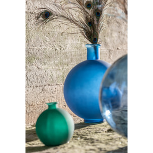 J-Line Vase Boule Verre Mat Vert Small