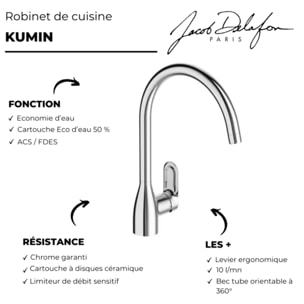 Robinet de cuisine Kumin