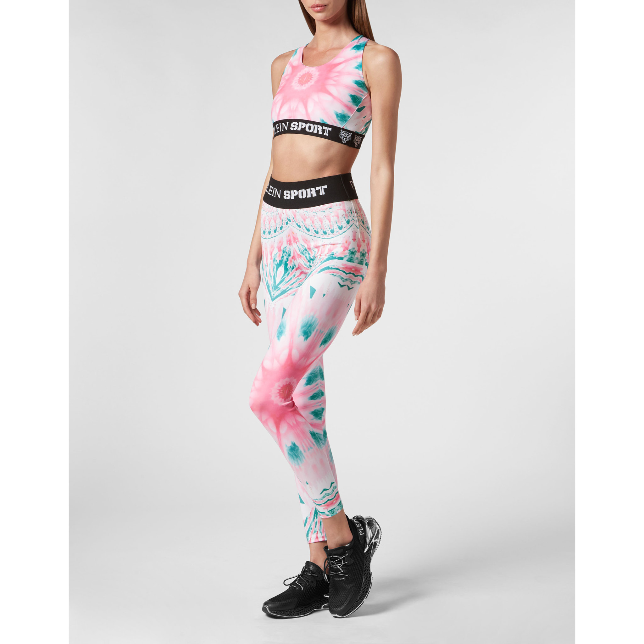 PLEIN SPORT Sports Bra OPTICAL FLOWER