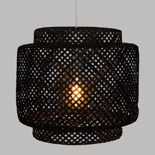 Lámpara colgante 'liby' ø40cm en bambú negro