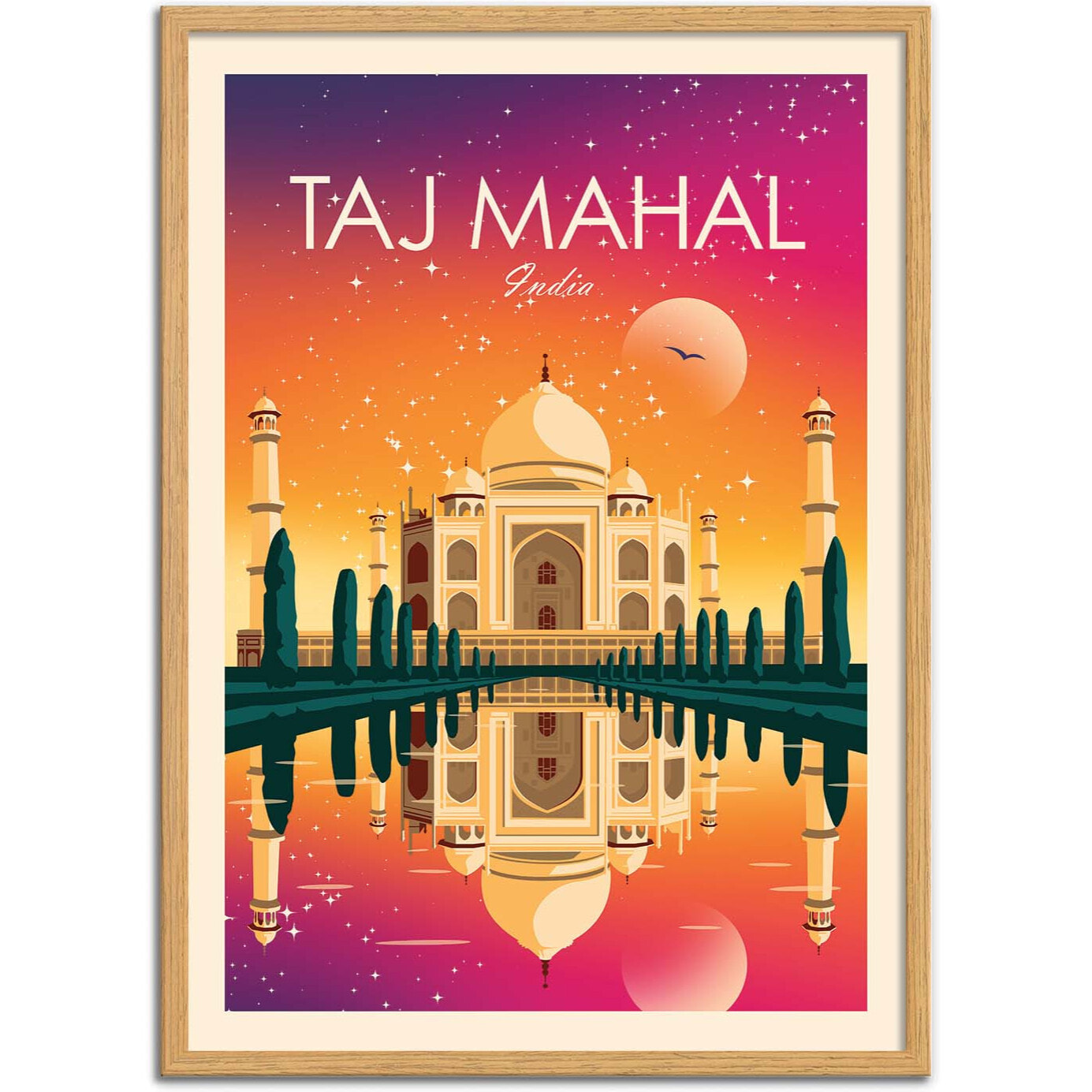 Affiche - Taj Mahal India - Studio Inception