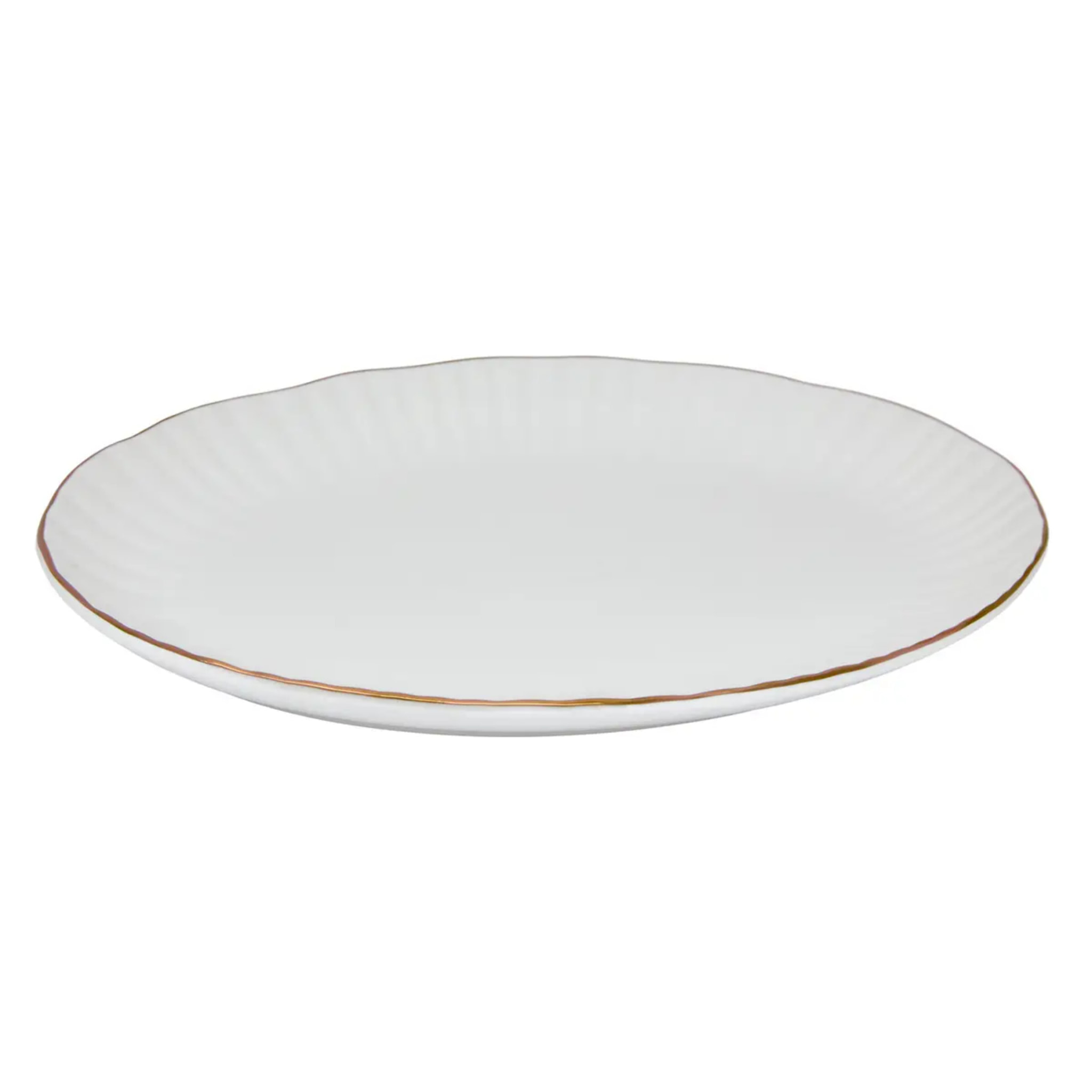 Plat oval Daphné 21,5x31cm blanc