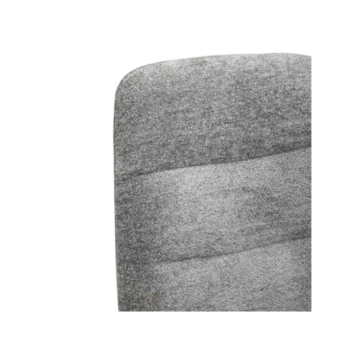 Chaise rotative 360° capitonnée en tissu et pieds métal - 3 coloris - LILA