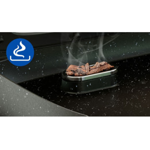 Plancha électrique PHILIPS HD6212/90  couvercle verre à poser, 50x25 cm