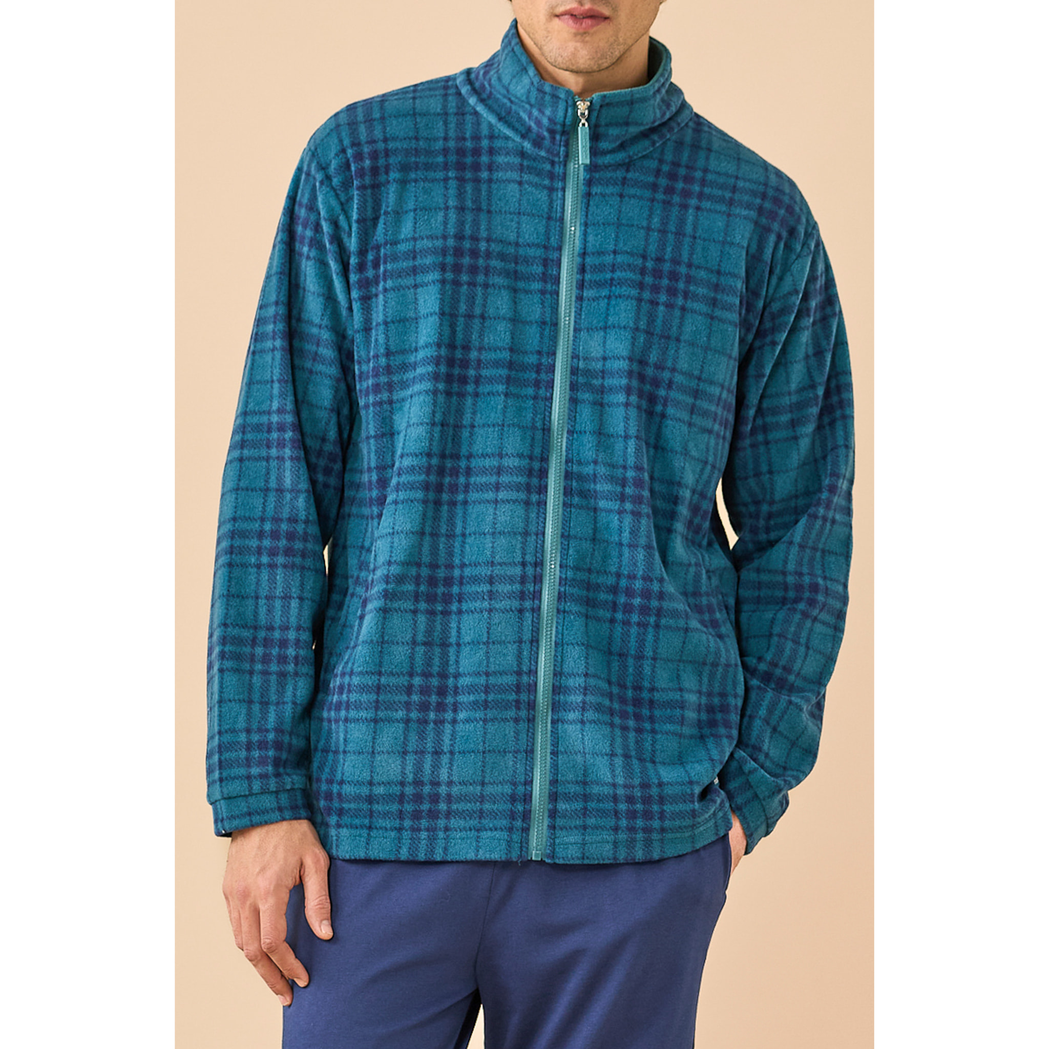 Giacca uomo micropile articolo scozzese. Noidinotte