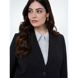 Fiorella Rubino - Blazer ajustado en tejido elástico - Negro