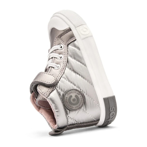 Sneakers alte da bambina con cinturino a strappo e cerniera interna