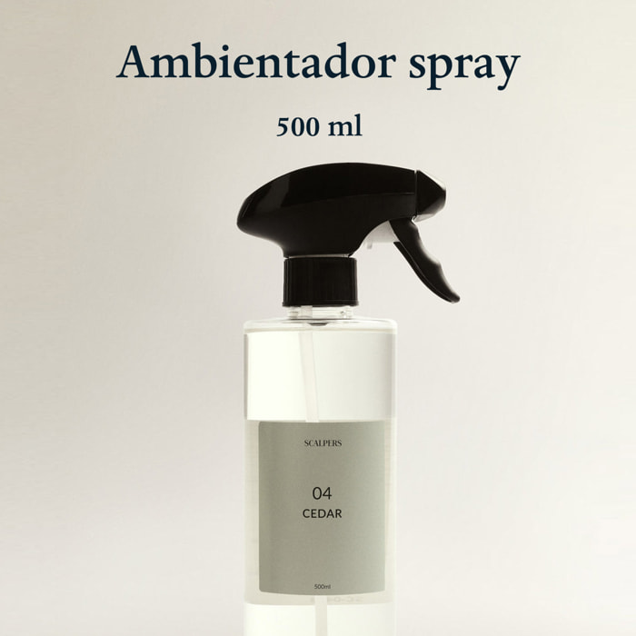 Difusor spray de 500ml aroma cedro scalpers