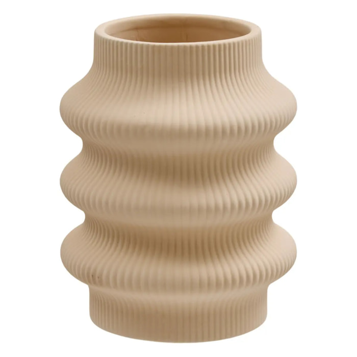 Vase Lucia H.18,5cm beige