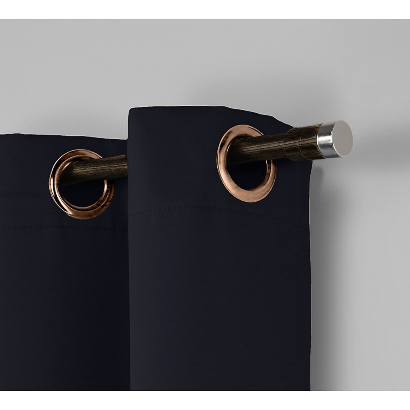 Rideau Lin lavé Acier