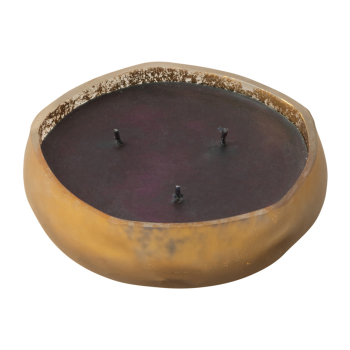 J-Line bougie parfumée M-Chic - Oud & Amber - verre - or/noir - small - 5H