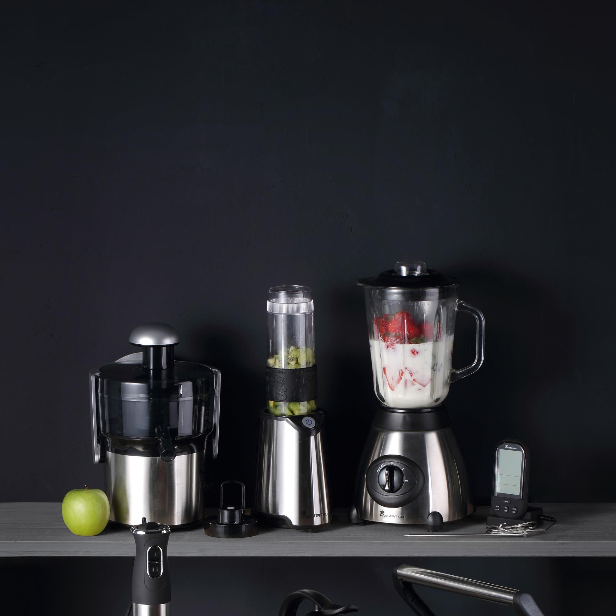 Batidora de vaso 500w de 1,5l 2+1 velocidades en acero inoxidable masterpro