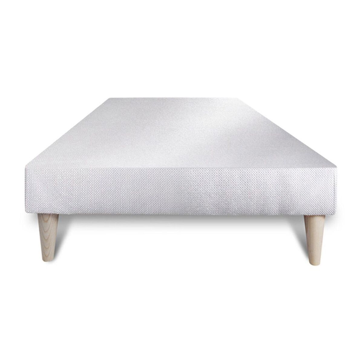 Ensemble Matelas Sommier 90x190 cm - Sommier Blanc (déjà monté) - Soft