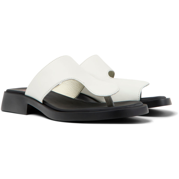 Sandalias - CAMPER Dana Twins - Blanco - Cuero liso