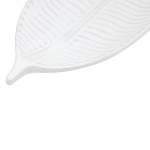 Vide-poche Maia oblong 22x59cm blanc