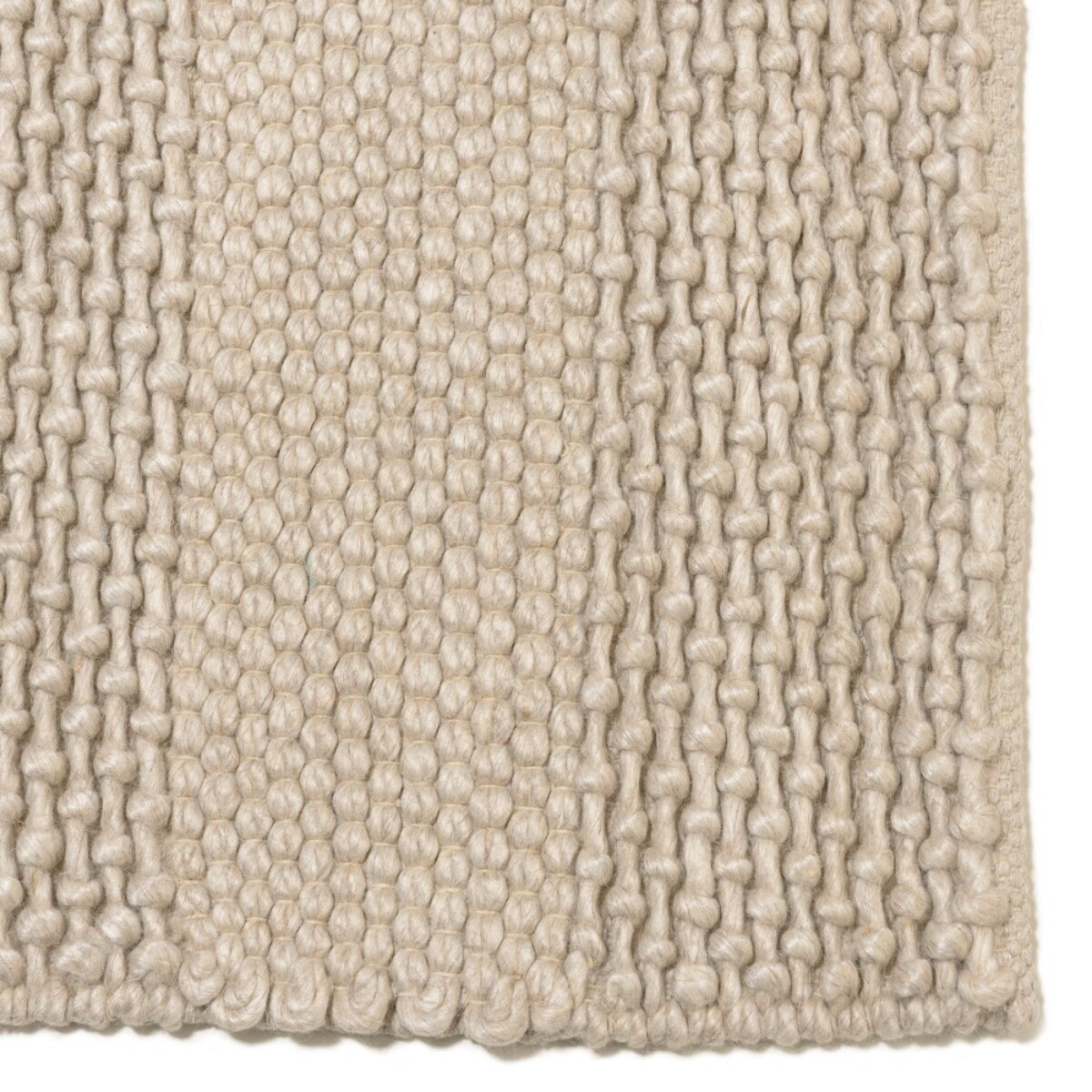 QUENTIN - Tapis rectangulaire 200x290cm en laine tissée couleur lin