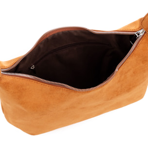 Atessa bolso bandolera de piel auténtica gamuza.