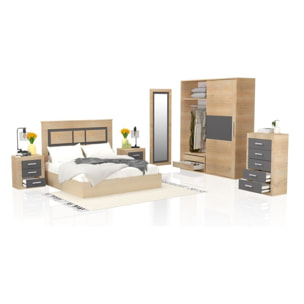 Dormitorio Kira 5C Plus Cambria - Grafito