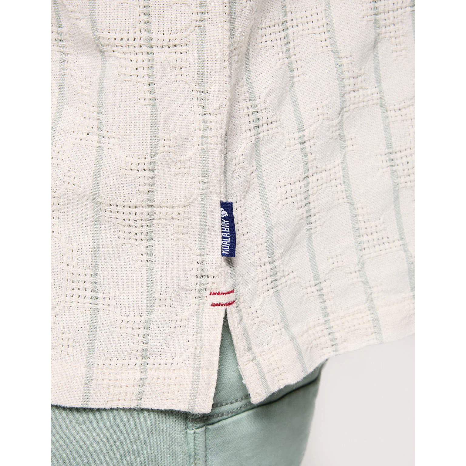 Camisa Calada a Rayas Blanca - Dobine