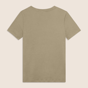 T-shirt Manica Corta con Decori Floreali e Borchie