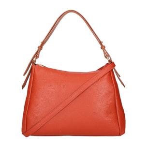 Borsa a spalla da donna - Modello Vladimira - Vera pelle - 33.0 x 26.0 x 9.0 cm