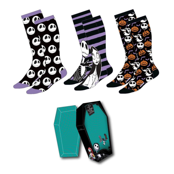 Pack de 3 calcetines diseño nightmare before christmas