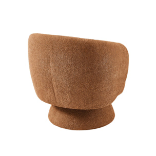 Fauteuil pivotant 360° tissu ELIAS