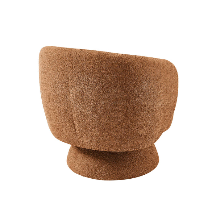 Fauteuil pivotant 360° tissu ELIAS