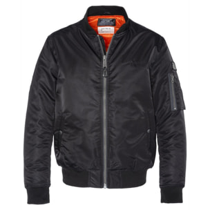 AIRFORCERS BOMBER JACKET 100% RECYCLED NYLON Nero