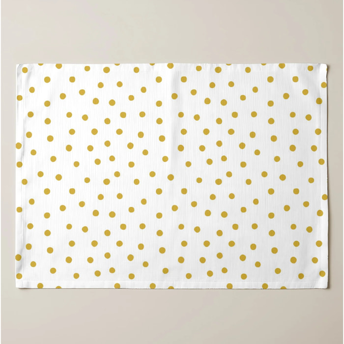 Lot de 2 sets de table individuels résinés 0120-130 100% coton 45x35 cm