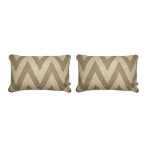 Lot de 2 housses de coussin MEENA - lin