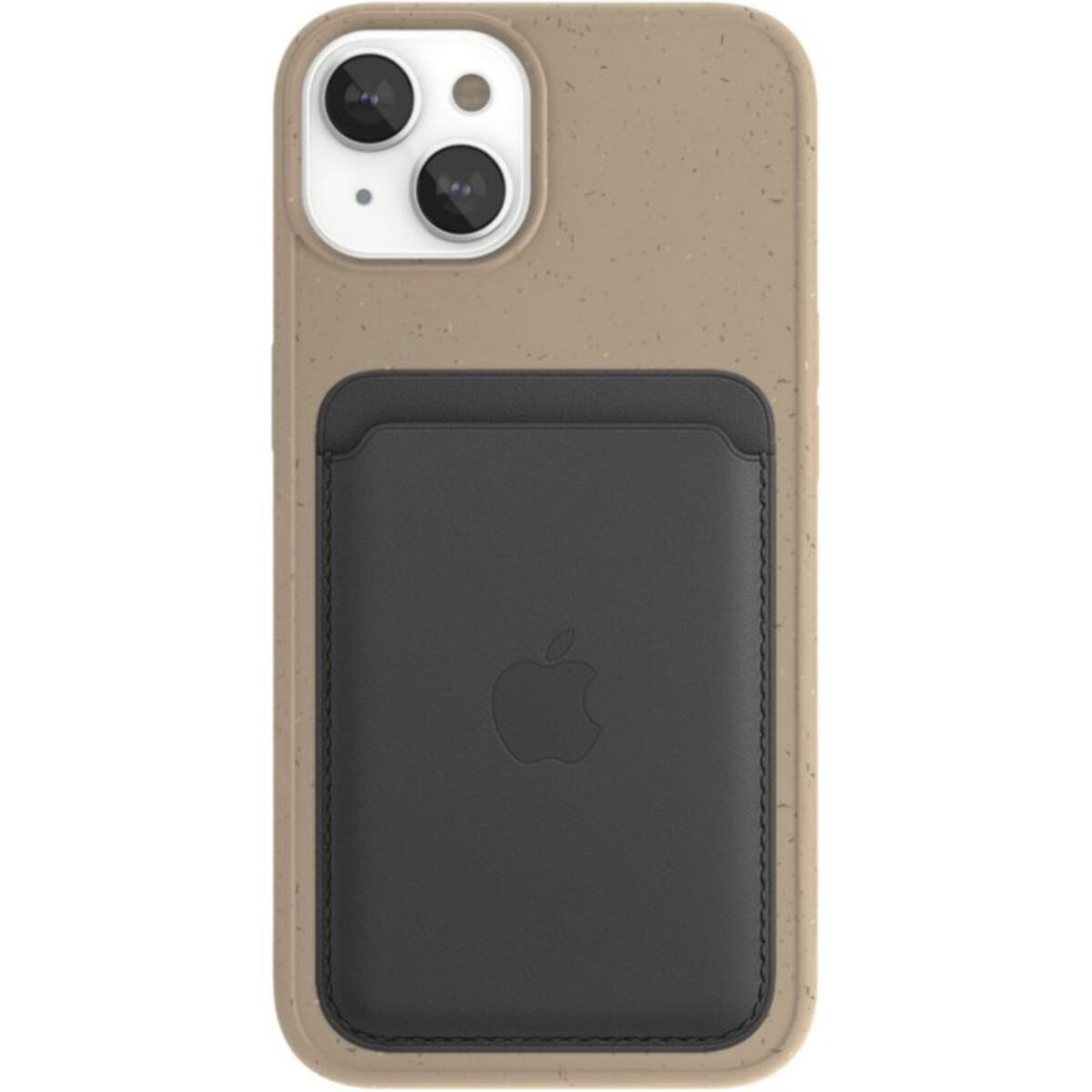 Coque bumper WOODCESSORIES iPhone 14 BioCase Taupe