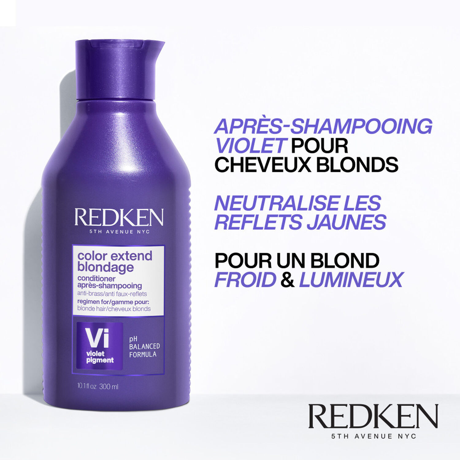 Blondage - Après-shampoing violet neutralisant pour cheveux blonds