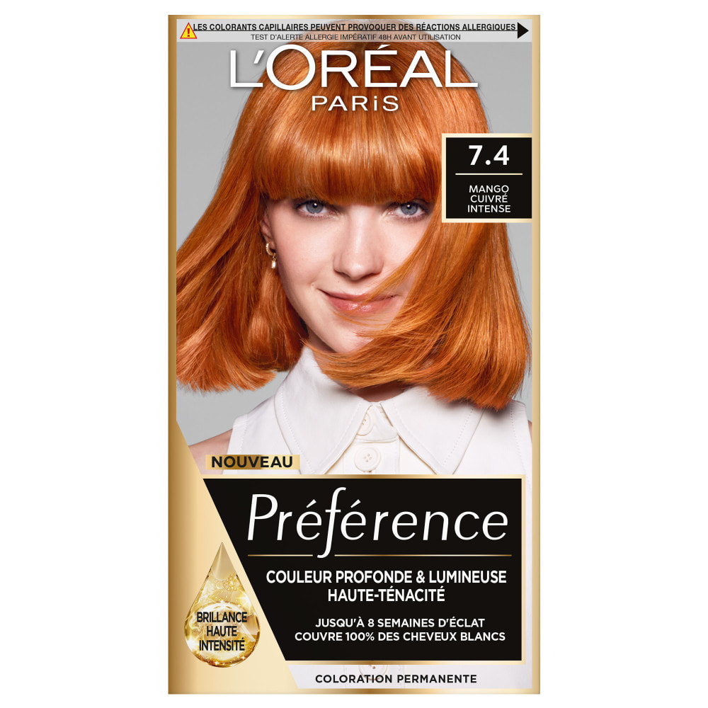 L'Oréal Paris Préférence Coloration 7.4 Dublin Mango cuivré intense