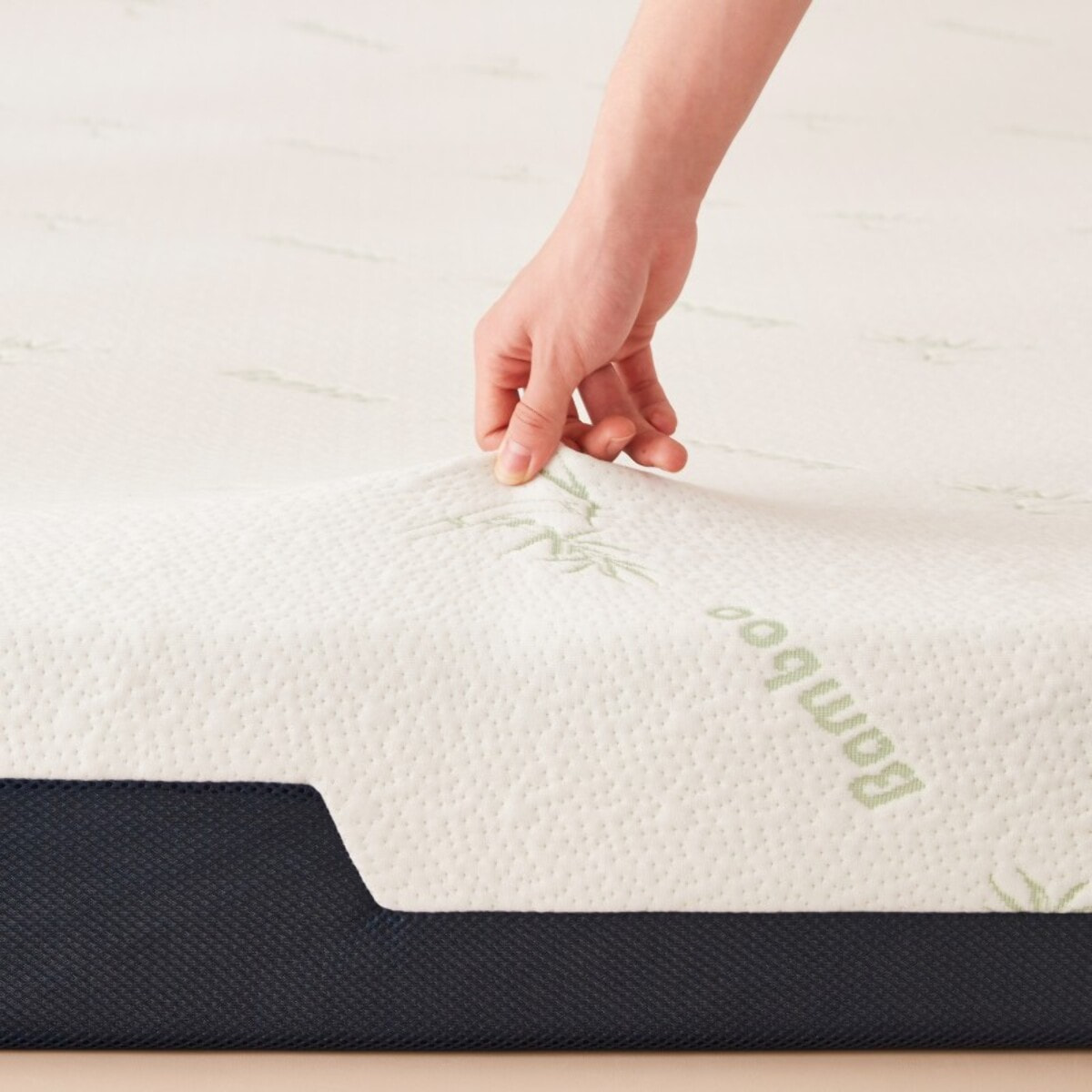 Ensemble lit électrique Ergoflex et matelas | Contour Velours Côtelé | Beige