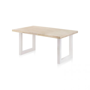 Mesa de exterior Masi Roble salvaje - Blanco