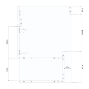 Pack de baño con lavabo de resina y columna Thai Plus Nordik