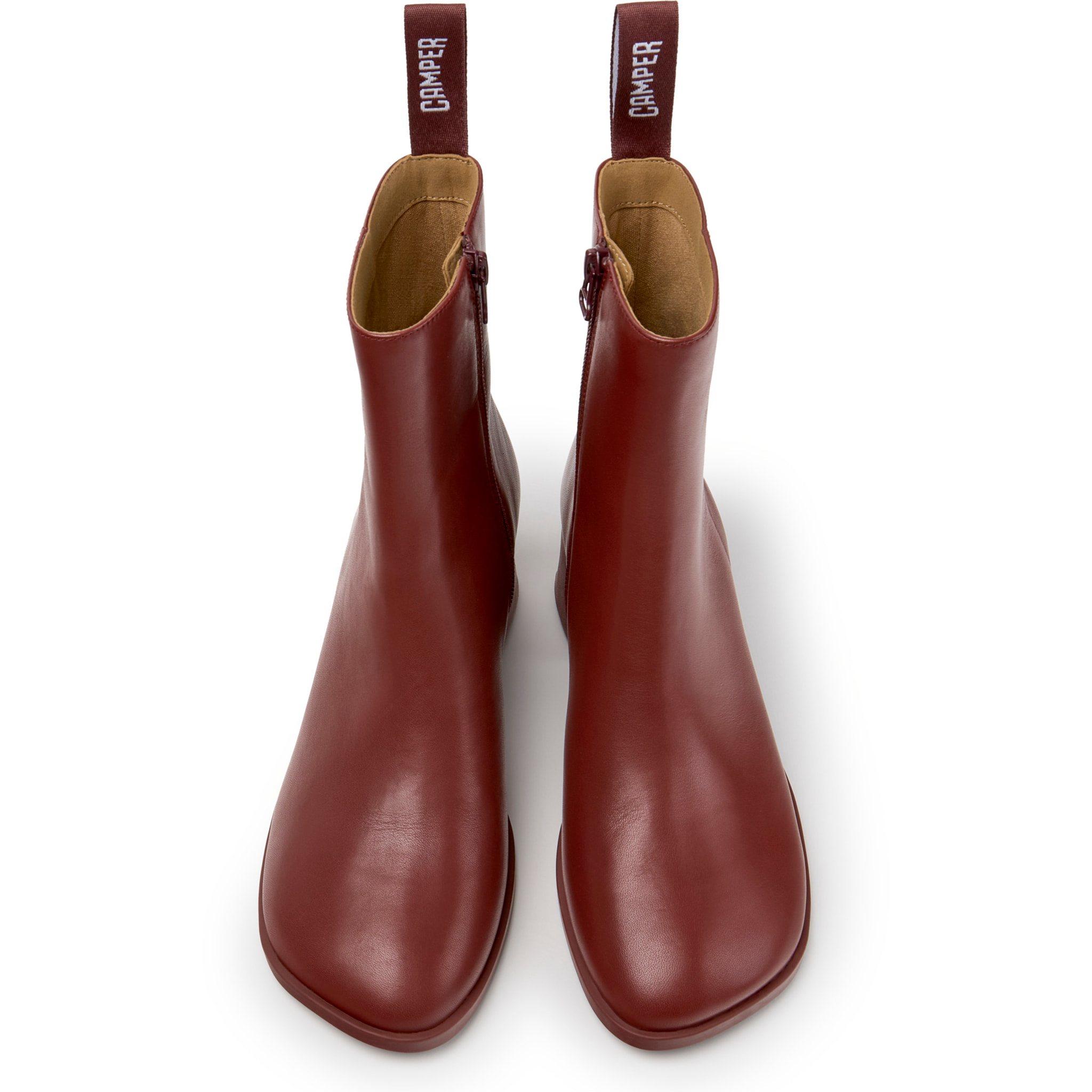 Botines - CAMPER Kora - Rojo - Piel lisa