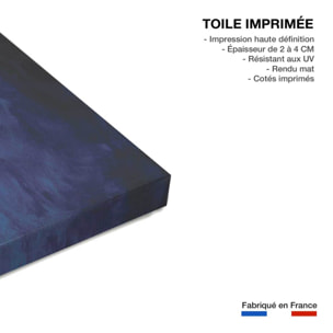Tableau bleu glacier Toile imprimée