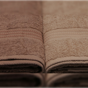 Juego de toallas de baño (4 piezas) crema, beige y marrón