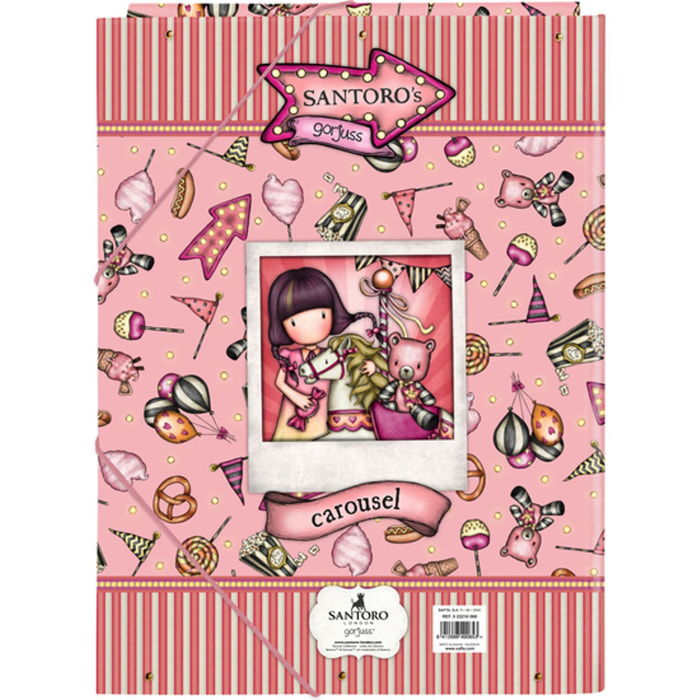 Carpeta folio 3 solapas gorjuss™ fairground "carousel"