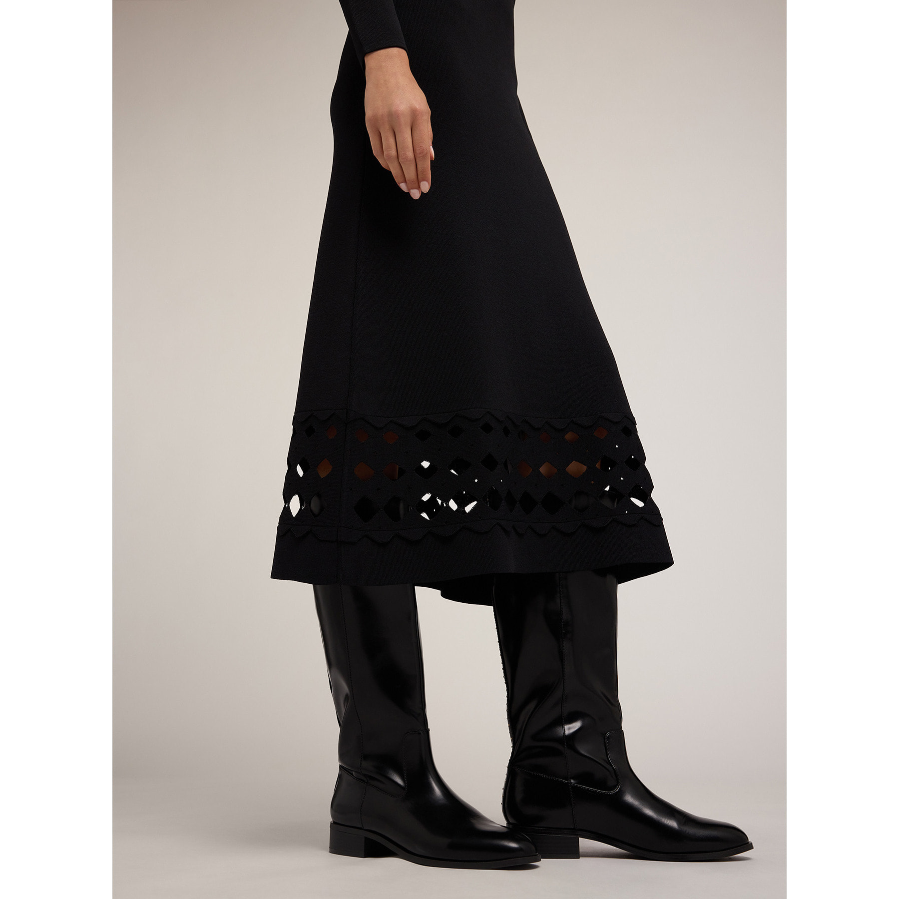 Motivi - Vestito in maglia con cut-out - Nero