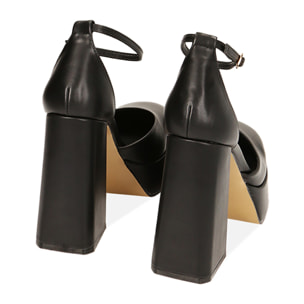 Décolleté platform nere, tacco 12 cm