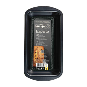 Molde rectangular para horno 25,5x13,3x5,7 cm acero carbono ideal para repostería expert san ignacio