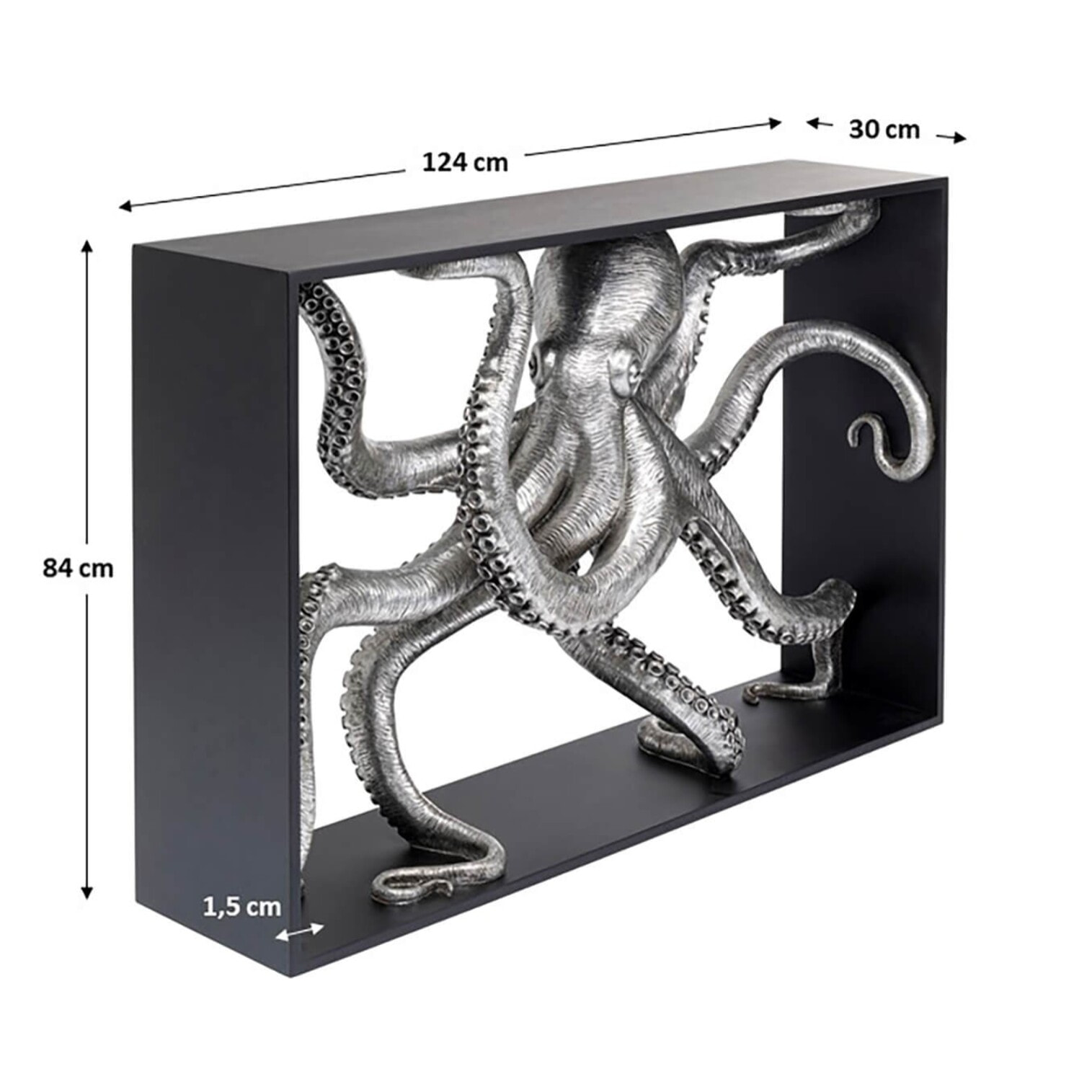 Console pieuvre 124x30cm Kare Design