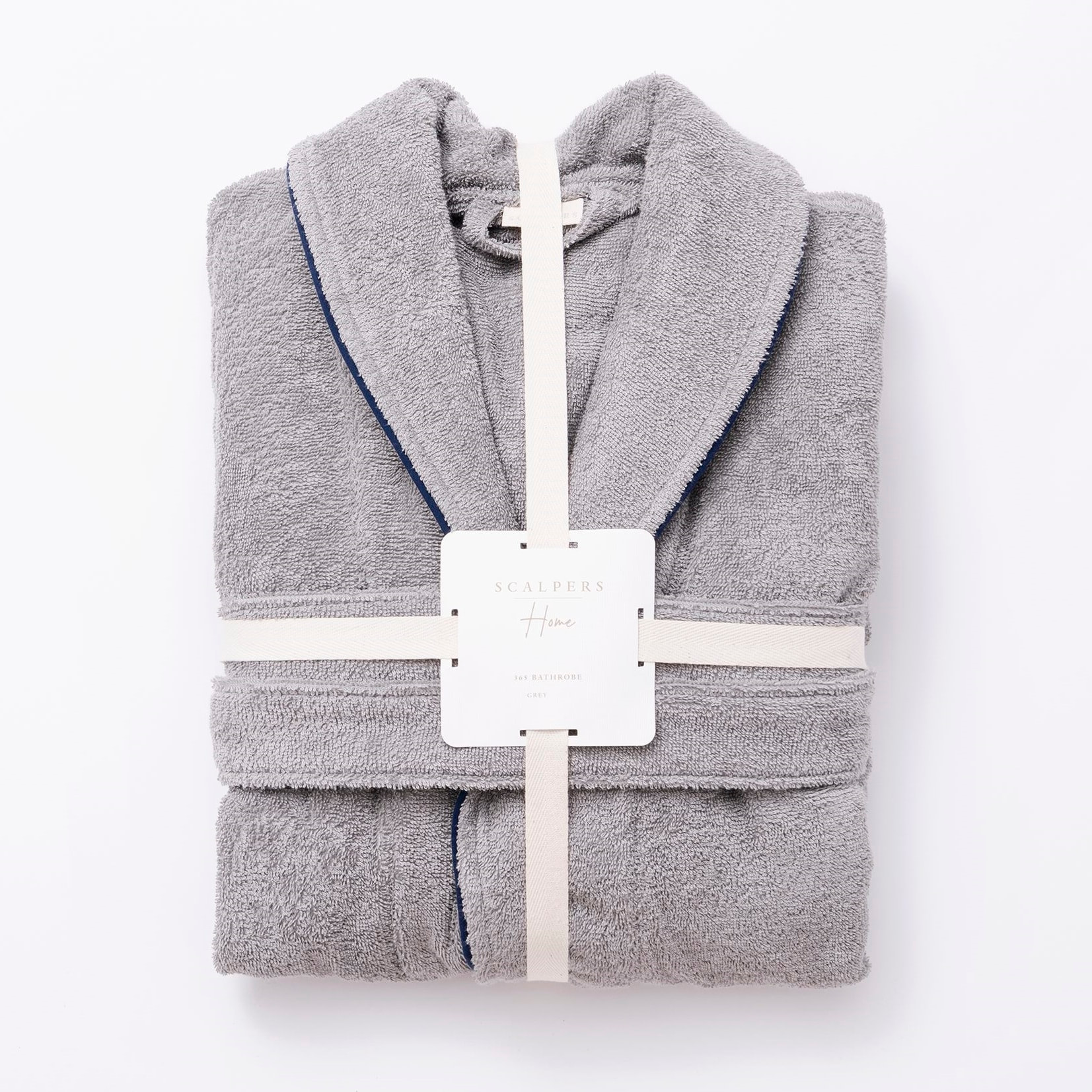 Albornoz s/m 100% algodón 360gsm gris scalpers home