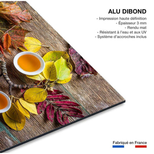 Tableau cuisine feuille de thé Tableau alu Dibond