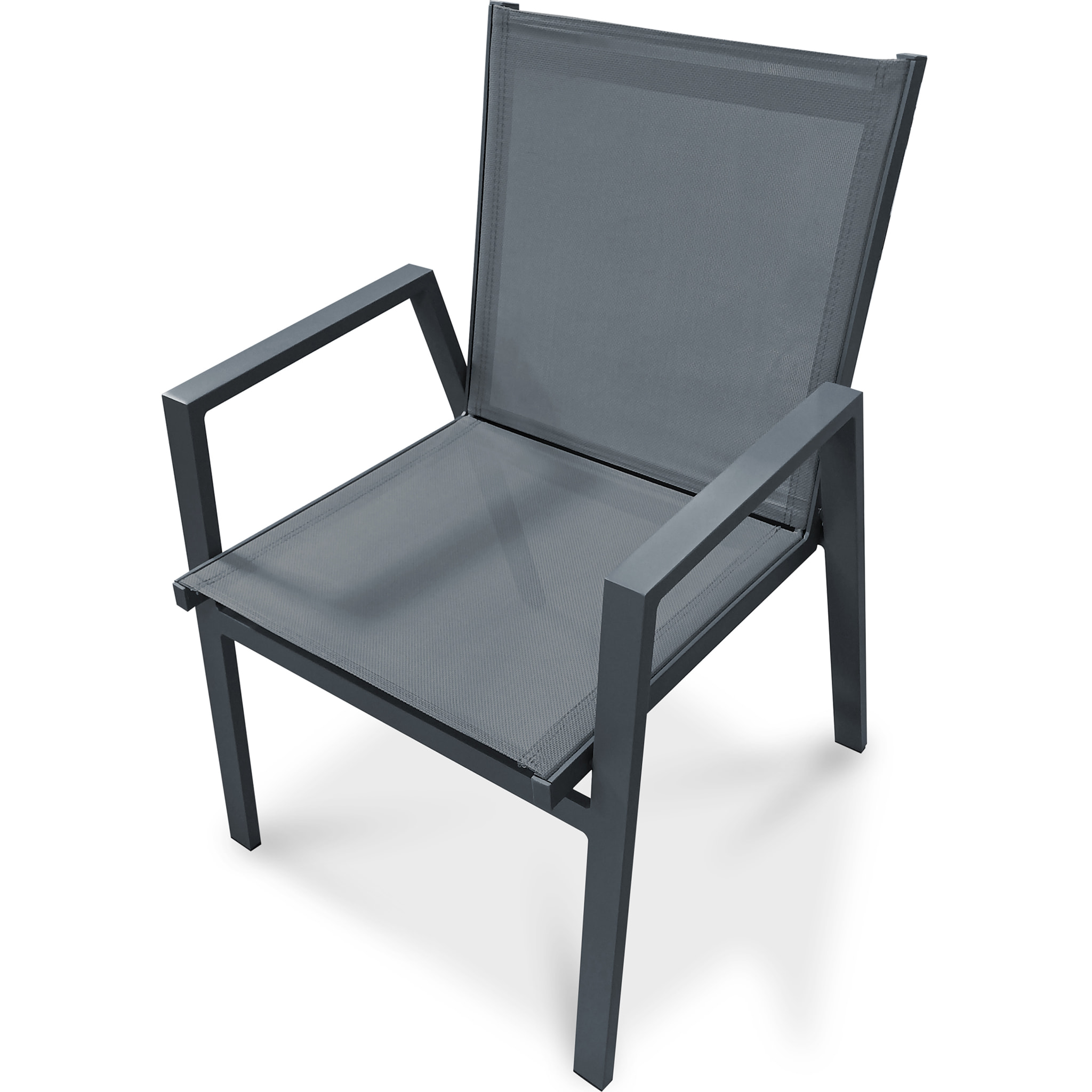 FLORIDE - Fauteuil de jardin empilable en aluminium